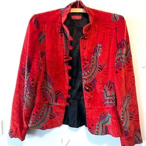 French Vintage Velvet Blazer